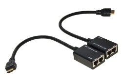 Digitus ESTENSORE HDMI - 2 CAVI ETHERNET CAT 6 - 30MT (LKEXT15)