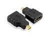 ProPart ADATTATORE SPINA HDMI MICRO (TIPO D) A PRESA HDMI (19PIN) DORATO