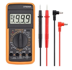 Andowl MULTIMETRO DIGITALE TESTER CON DISPLAY A LED PROFESSIONALE (DT9205A)