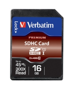 Verbatim SECURE DIGITAL 16 GB (43962) CLASSE 10 (U1) 300X