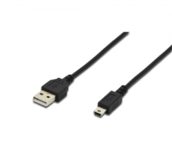 Digitus CAVO USB 2.0 A-MINI B M-M NERO (AK300130018S)