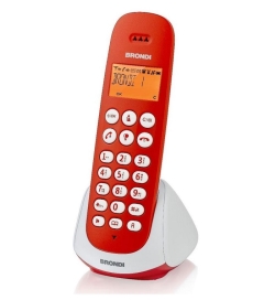 Brondi TELEFONO CORDLESS ADARA (10273842) BIANCO/ROSSO