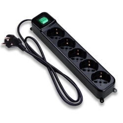 Tecnoware MULTIPRESA POWER CLEANER 5: INGRESSO SCHUKO - 5 USCITE ITALIA/SCHUKO - (FMP5GIG)