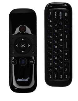 Andowl TELECOMANDO UNIVERSALE CONTROLLO REMOTO AIR MOUSE Q-A259 PER BOX/SMART TV