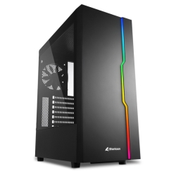 Sharkoon CASE RGB SLIDER BLACK ATX VETRO TEMPERATO - NERO