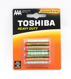 Toshiba BATTERIE ZINCO CARBONE MINISTILO R03KG AAA CONF.4 PZ ( R03KG BP-4TGTE SS)