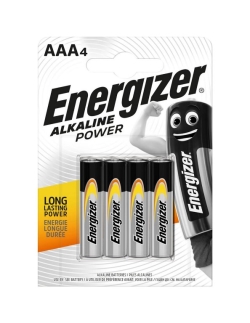Energyzer BATTERIE POWER LR03 AAA MINISTILO 1.5V ALKALINE 4PZ