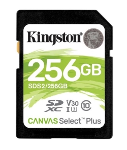 Kingston SECURE DIGITAL 256 GB CANVAS SELECT PLUS (SDS2/256GB) CLASS10 UHS-I