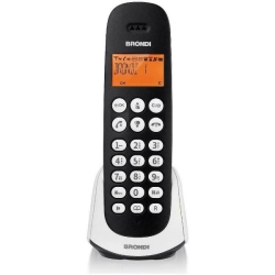 Brondi TELEFONO CORDLESS ADARA (BROADARABK/W) BIANCO/NERO