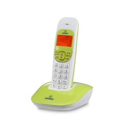 Brondi TELEFONO CORDLESS NICE BIANCO/VERDE