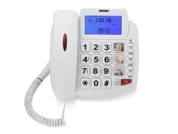 Brondi TELEFONO FISSO BRAVO 90 LCD BIANCO