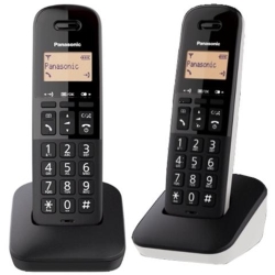 Panasonic TELEFONO CORDLESS KX-TGB612JTW DUO NERO