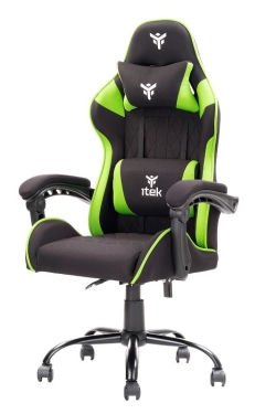 iTek SEDIA RHOMBUS FF10 GAMING CHAIR - NERA/VERDE (ITCGFF10BG)