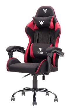 iTek SEDIA RHOMBUS FF10 GAMING CHAIR - NERA/ROSSA (ITCGFF10BR)