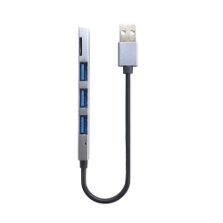Andowl HUB Q-T89 CON 3 PORTE USB 3.0 + 1 MICRO SD CARD SLOT (Q-T89)
