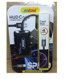 Andowl HUB 4 PORTE USB TYPE-C (Q-HU302B)