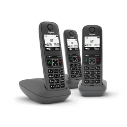 Siemens TELEFONO CORDLESS GIGASET AS490 TRIO NERO (L36852-H2810-K143)