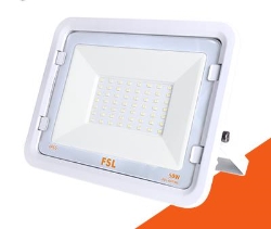 Fsl PROIETTORE PER ESTERNI BIANCO 50W - IP65 115A 6500K (FLFSB809-50W65K)