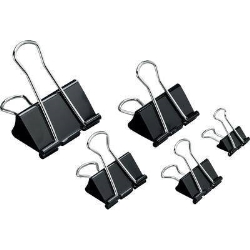 Nikoffice PINZE FERMAGLI IN METALLO FERMACARTE 25MM CONF. 12PZ (18NIK002)