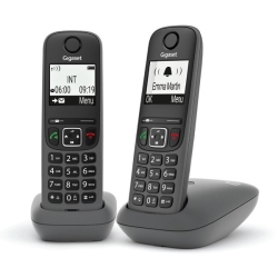 Siemens TELEFONO CORDLESS GIGASET AS490 DUO NERO (L36852-H2810-K133)