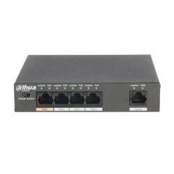 Dahua SWITCH RETE 3 PORTE POE + 1 PORTA HI-POE + 1 PORTA 10/100MBPS 60W (PFS3005-4ET-60-V2)