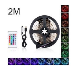 Fsl STRISCIA LED STRIP ADESIVA LUCE RGB INGRESSO USB 2M FLESSIBILE TAGLIABILE (AB-Z811)