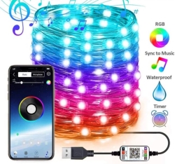  Marca non in elenco STRISCIA LED BLUETOOTH RGB ALIMENTAZIONE TRAMITE USB 10M IP65