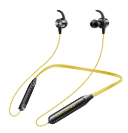 Karma AURICOLARI BLUETOOTH SPORT GIALLI (S18Y)