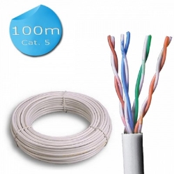 Mach Power MATASSA CAVO DI RETE 100 MT CAT.5E U/UTP (CM-C5EUCC24P100GF)