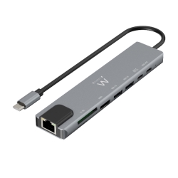 Ewent USB-C A DOCK MULTIPORTA 8IN1 - HDMI 4K - 87W - 1X USB-C PD - LAN - CARDREADER (EW1146)