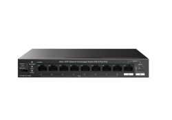 Tenda SWITCH RETE 10 PORTE 10/100/1000 - 9P GE LAN +1P SFP - POE (TEG1110PF-8-120W)