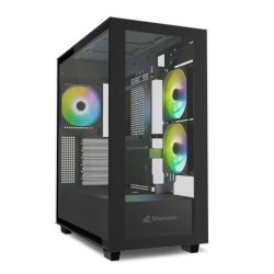 Sharkoon CASE GAMING REBEL C60 BLACK RGB ATX NERO NO ALIMENTATORE
