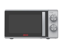 Akai FORNO A MICROONDE CON GRILL AKMW204SL - 20 LITRI 700 WATT - SILVER