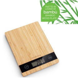 Innoliving BILANCIA DA CUCINA DIGITALE IN BAMBU' RETTANGOLARE (INN-136)
