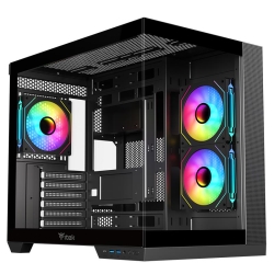 iTek CASE GAMING DARK CAVE DS ITGCADCDSB - NO ALIMENTATORE - NERO