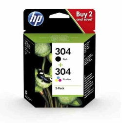 HP CARTUCCIA ORIGINALE 3JB05AE N.304 KIT NERO + COLORE