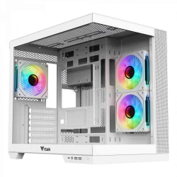 iTek CASE GAMING DARK CAVE DS WHITE EDITION ITGCADCDSW - NO ALIMENTATORE - BIANCO