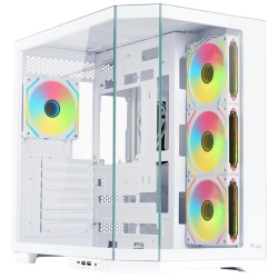 iTek CASE GAMING DARK CAVE AKU - NO ALIMENTATORE - ARGB FAN - BIANCO (ITGCADCAKW)