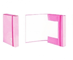  Marca non in elenco CARTELLA CON ELASTICO 3 LEMBI DORSO ROSA 3CM