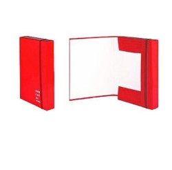  Marca non in elenco CARTELLA CON ELASTICO 3 LEMBI DORSO ROSSO 3CM