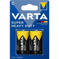 Varta BATTERIE ZINCO SUPER HEAVY DUTY MEZZA TORCIA R14 C 1.5V 2PZ