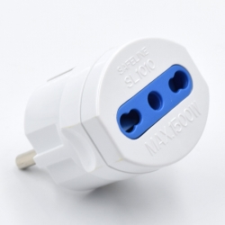  Marca non in elenco ADATTATORE SEMPLICE SPINA 16A SCHUKO (WY13013) BIANCO