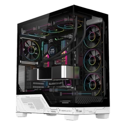 iTek CASE GAMING TOWER NEBRALUX 01 - NO ALIMENTATORE - ARGB FAN - NERO/BIANCO (ITGCANL01)