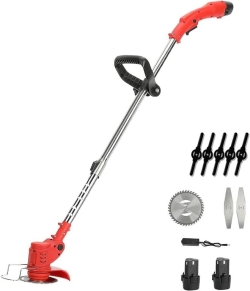  Marca non in elenco DECESPUGLIATORE ELETTRICO 2 BATTERIE 21V E CARICABATTERIE ADATTA PER TOSAERBA (LAWN MOWER)