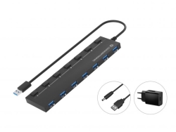 Conceptronic HUB USB 3.0 A 7 PORTE CON ALIMENTATORE 5.0V/3.0A (HUBBIES19BP)