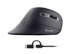 Conceptronic MOUSE ERGONOMICO CON CAVO (USB-C+A) - VERTICALE (245119)