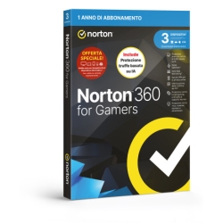 Norton SOFTWARE ANTIVIRUS 360 FOR GAMERS 2026 ATTACH - 3 DISPOSITIVI 50GB (21483648)