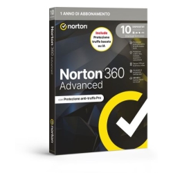 Norton SOFTWARE ANTIVIRUS 360 ADVANCED 2026 - 10 DISPOSITIVI 12 MESI 