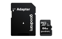 Goodram TRANS FLASH MICRO SDXC 64 GB CLASS 10 CON ADATTATORE (M1AA-0640R12)