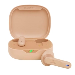 JBL AURICOLARI BLUETOOTH WAVE FLEX + CUSTODIA RICARICA - COLORE BEIGE (JBLWFLEXBEG)